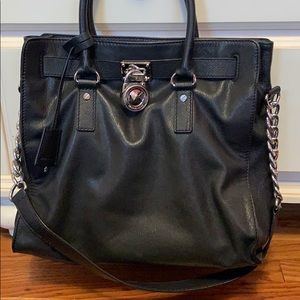 Black Leather Michael Kors Bag